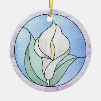 Ornamento De Cerâmica Lírio de Calla