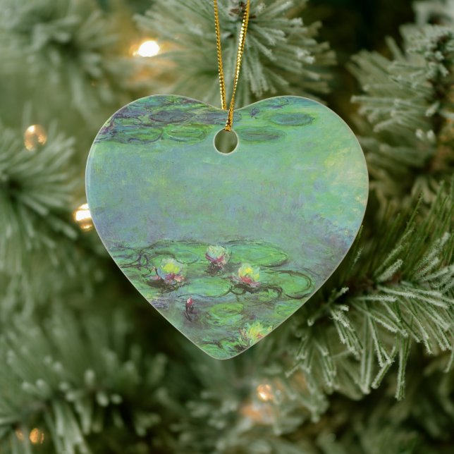 Ornamento De Cerâmica Lírios de Claude Monet, Impressionismo venenoso (Árvore)