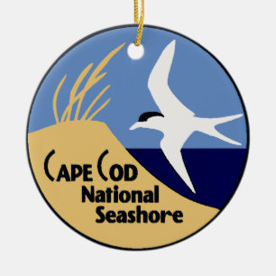 Ornamento De Cerâmica Litoral do nacional de Cape Cod