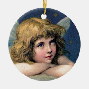 Ornamento De Cerâmica Little christmas angel