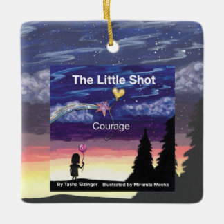 Ornamento De Cerâmica Little Shot Courage Book Cover Ceramic Ornament