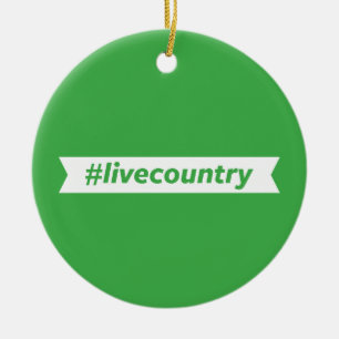 Ornamento De Cerâmica #LiveCountry