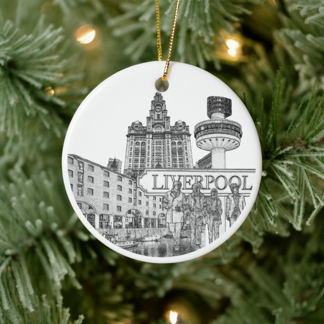 Ornamento De Cerâmica Liverpool Christmas Bauble (Árvore)