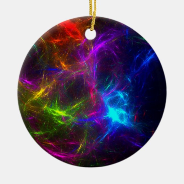 Ornamento De Cerâmica Livin no paraíso de um Raver (Frente)