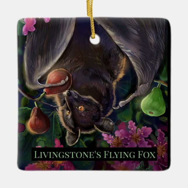 Ornamento De Cerâmica Livingstone Fling Fox (Frente)