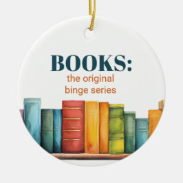 Ornamento De Cerâmica Livro de Leitura de Amizade Engraçado Personalizad