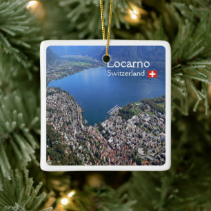 Ornamento De Cerâmica LOCARNO zCH012 Suíça,