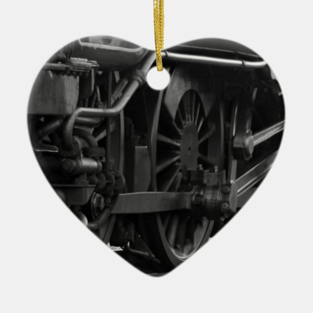 Ornamento De Cerâmica Locomotive Mechanical School (Frente)