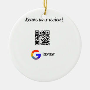 Ornamento De Cerâmica logotipo de avaliação de negócios do Google Scan Q