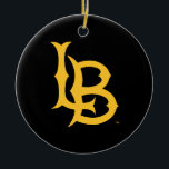 Ornamento De Cerâmica Logotipo do Long Beach State<br><div class="desc">Confira esses designs da Universidade Estadual da Califórnia em Long Beach! Mostre seu Orgulho Estadual da Califórnia com esses novos produtos da Universidade. Estes são os presentes perfeitos para o estudante de Long Beach, antigos alunos, família, amigo ou fã na sua vida. Todos esses produtos Zazzle são personalizáveis com seu...</div>