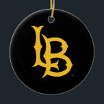 Ornamento De Cerâmica Logotipo do Long Beach State<br><div class="desc">Confira esses designs da Universidade Estadual da Califórnia em Long Beach! Mostre seu Orgulho Estadual da Califórnia com esses novos produtos da Universidade. Estes são os presentes perfeitos para o estudante de Long Beach, antigos alunos, família, amigo ou fã na sua vida. Todos esses produtos Zazzle são personalizáveis com seu...</div>