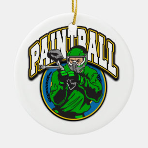 Ornamento De Cerâmica Logotipo do Paintball