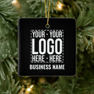 Ornamento De Cerâmica Logotipo Empresarial Personalizado Empresa Corpora