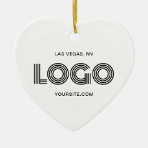 Logotipo Moderno Coração Branco
