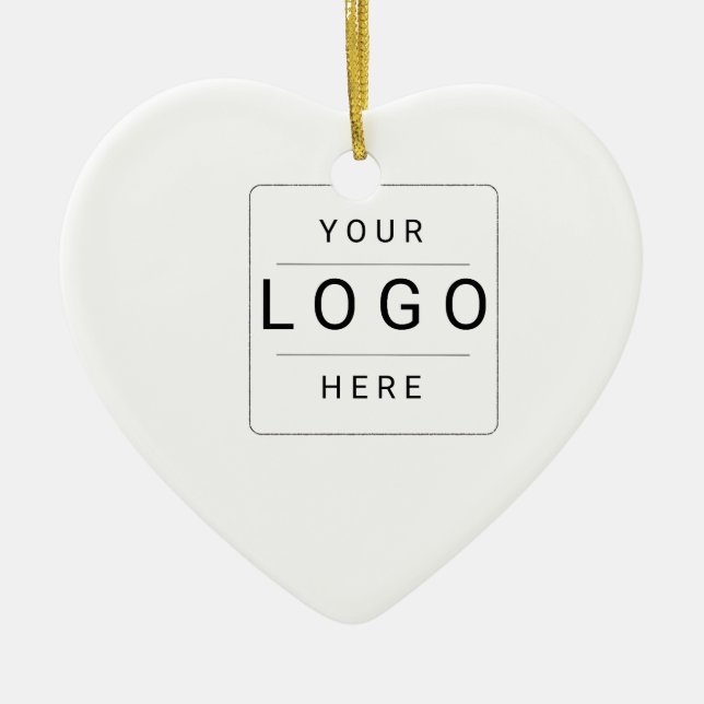Ornamento De Cerâmica Logotipo Personalizado (Frente)