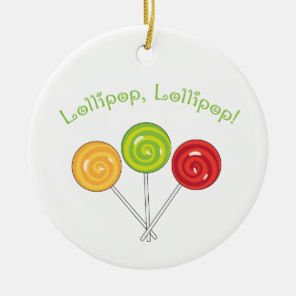 Ornamento De Cerâmica Lollipop