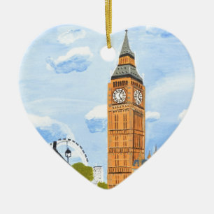 Ornamento De Cerâmica Londres Big Ben