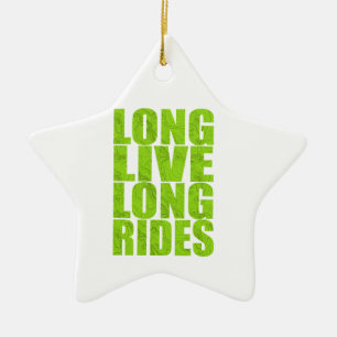 Ornamento De Cerâmica Longas Corridas Vivas (Topo)