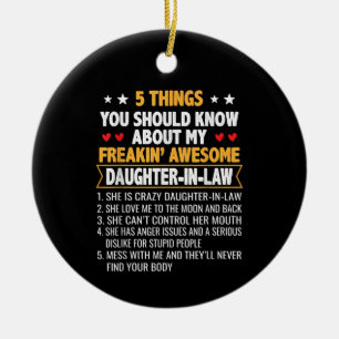 Ornamento De Cerâmica Longe E Mãe De Direito Da Filha De Direito