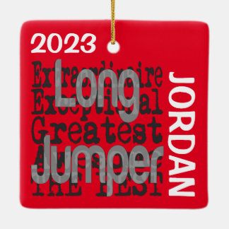 Ornamento De Cerâmica Longo Jumper Extraordinário PERSONALIZADO