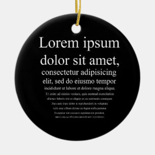 Ornamento De Cerâmica Lorem Ipsum