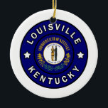 Ornamento De Cerâmica Louisville Kentucky<br><div class="desc">Louisville Kentucky</div>