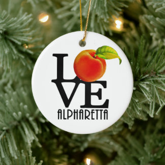 Ornamento De Cerâmica LOVE Alpharetta Georgia