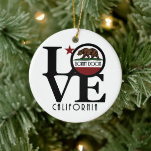 Ornamento De Cerâmica LOVE Bonny Doon California