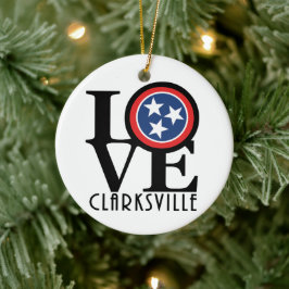 Ornamento De Cerâmica LOVE Clcarksville TN
