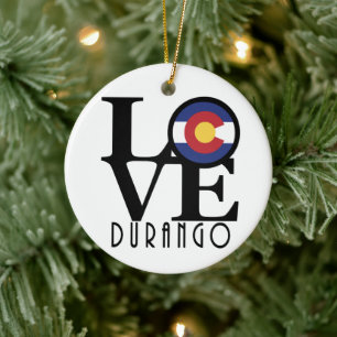 Ornamento De Cerâmica LOVE Durango