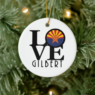 Ornamento De Cerâmica LOVE Gilbert Arizona