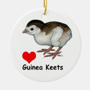 Ornamento De Cerâmica Love Guiné Keets