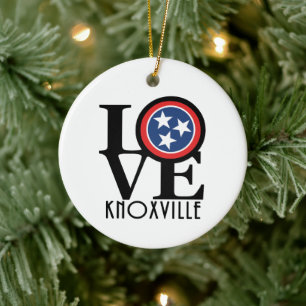 Ornamento De Cerâmica LOVE Knoxville Tennessee