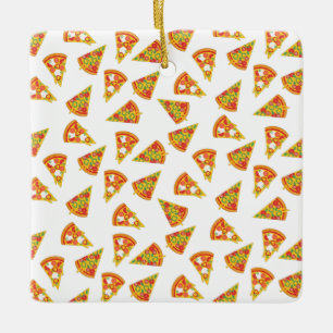 Ornamento De Cerâmica Love Pizza