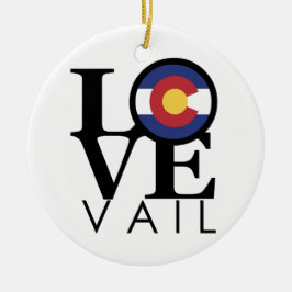 Ornamento De Cerâmica LOVEVail Colorado