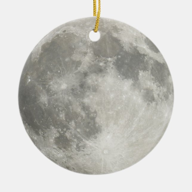 Ornamento De Cerâmica Lua (Frente)