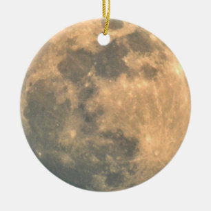 Ornamento De Cerâmica Lua cheia