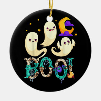 Ornamento De Cerâmica Lua de Halloween 40
