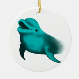 Ornamento De Cerâmica Lucky Dolphin