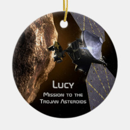 Ornamento De Cerâmica Lucy Mission to Study Trojan Asteroids