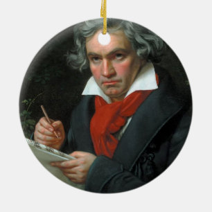 Ornamento De Cerâmica Ludwig van Beethoven Portrait