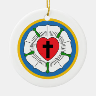 Ornamento De Cerâmica Luthers aumentou