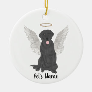 Ornamento De Cerâmica Luto Personalizado por Black Lab