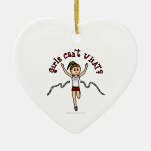 Ornamento De Cerâmica Luz corredora no Uniforme Vermelho