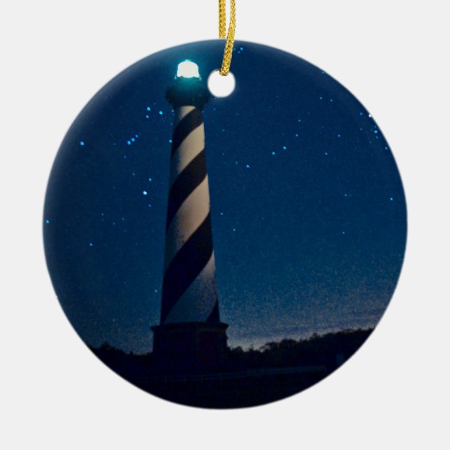 Ornamento De Cerâmica Luz de Hatteras (Frente)