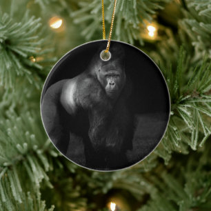 Ornamento De Cerâmica Luz sobre a Força – Gorila Silverback
