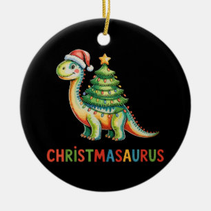 Ornamento De Cerâmica Luzes de Árvore de Natal Dinossauro T Rex Dino Nat