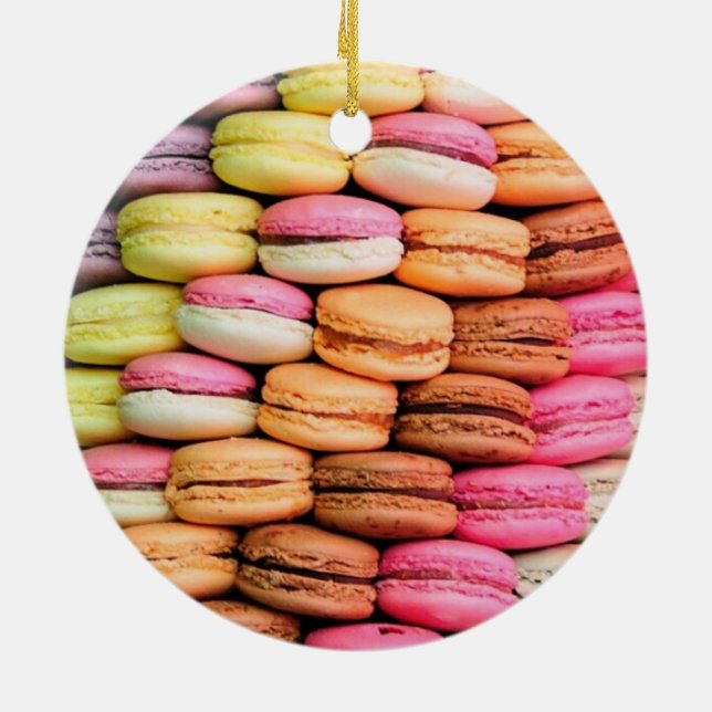 Ornamento De Cerâmica Macaroons (Traseira)