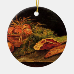 Ornamento De Cerâmica Maçãs, Carne e um Pão por Vincent van Gogh