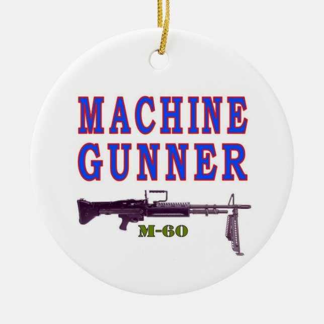 ORNAMENTO DE CERÂMICA MACHINE GUNNER (Frente)